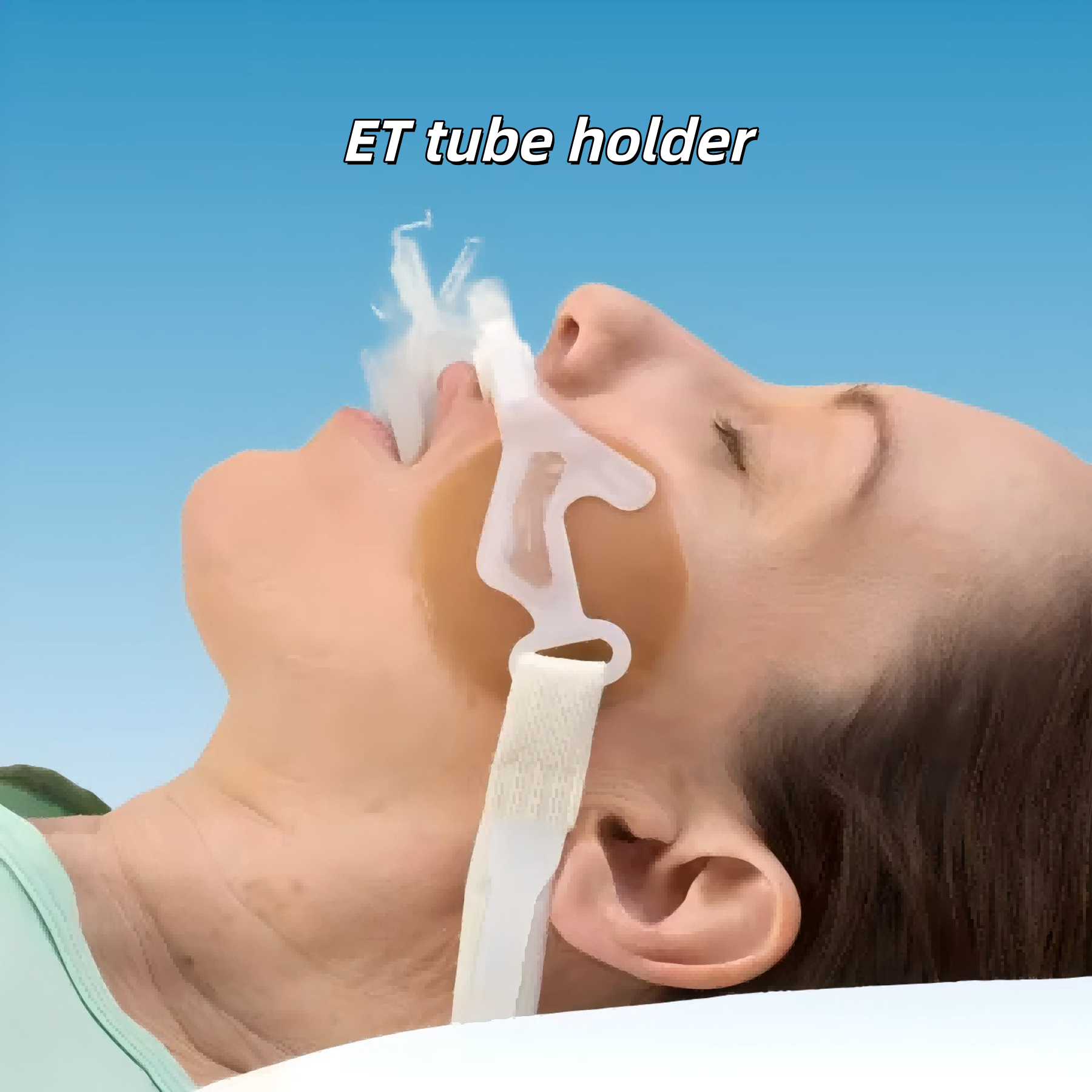 Lacérations du visage, délogements fréquents des trompes ?  Un seul support de tube ET résout facilement ces défis infirmiers.