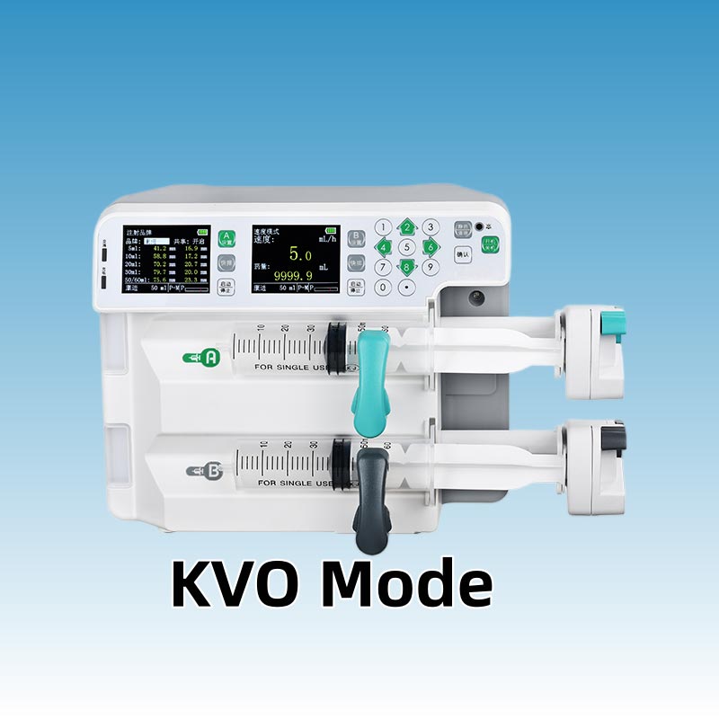 Pousse-seringue à double canal