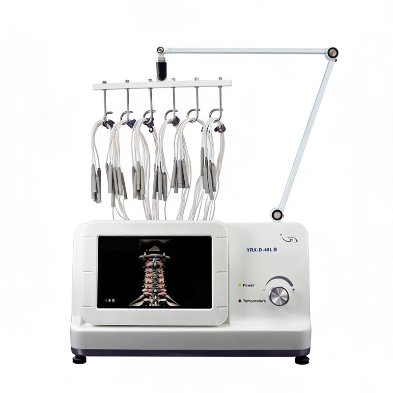 Instrument de thérapie par conduction thermique à aiguille argentée